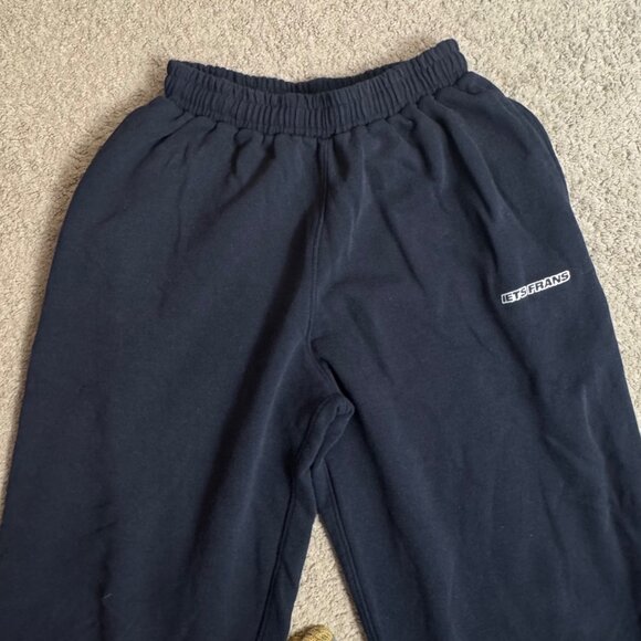 Iets Frans Navy Harri Baggy Joggers Sweatpants Size XS - Picture 3 of 11